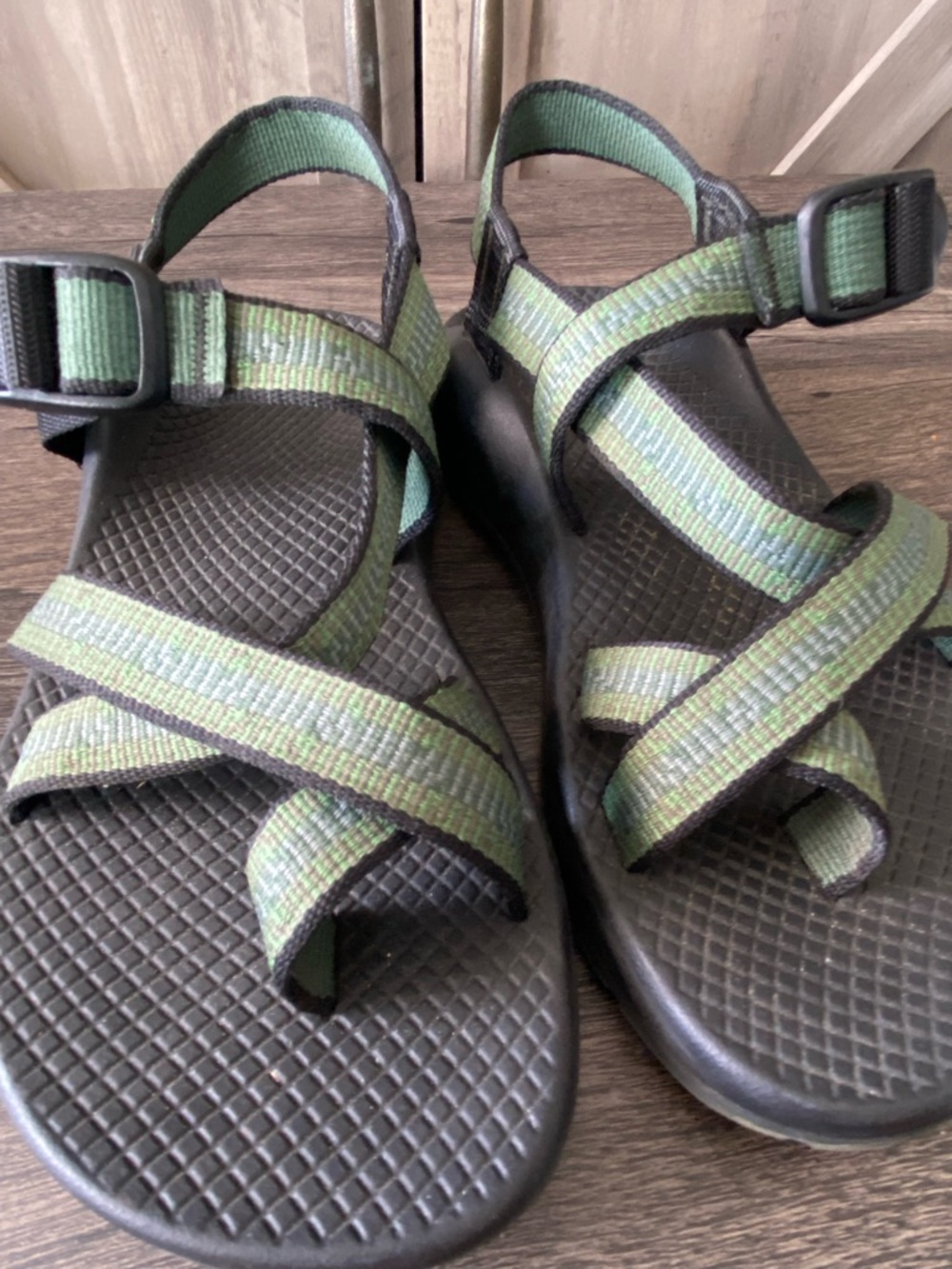 Chaco Strappy Green Summer Hiking Sandals Women’s Size 7 - Picture 4 of 14